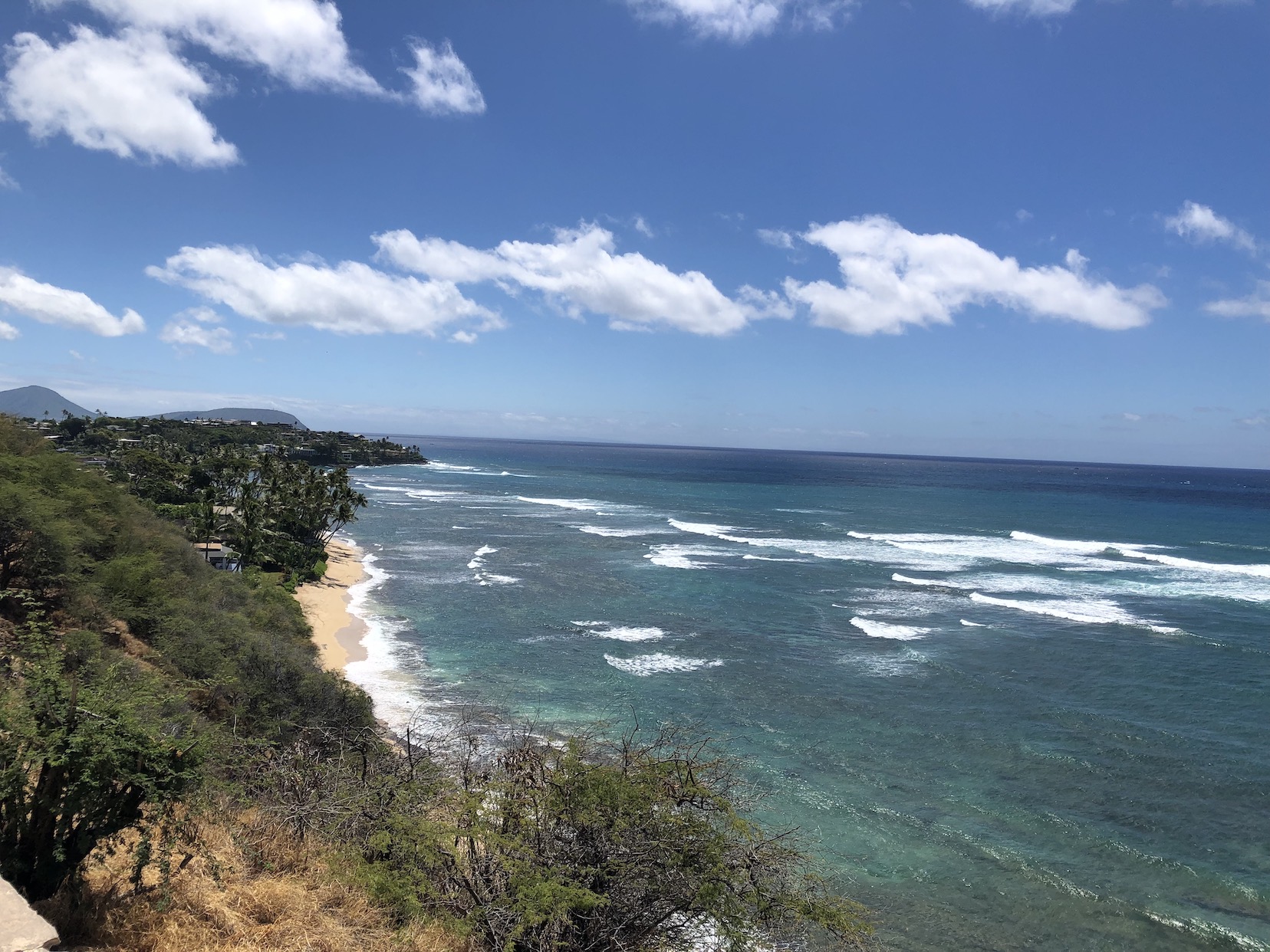 View from Diamond Head, looking towards Hawaii Kai.